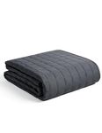 YnM Exclusive 17lbs Weighted Blanket, Smallest Compartments with Glass Beads, Bed Blanket for One Person of 160lbs, Ideal for on Queen/King Bed (Dark Grey, 60"x80" 17lbs)