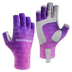 BASSDASH ALTIMATE UPF 50+ Women’s Fishing Gloves UV Sun Protection Fingerless Gloves for Kayaking Paddling Hiking Cycling Driving Shooting Training