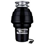 Titan US-TN-T-1060 10-US-TN-1060 1 1/4 HP Premium Food Waste Disposer, Black