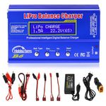 Hobby Fans B6 Mini Professional Balance Charger/Discharger with Power Supply for 1S-6S LiPo Lilon Life NiCd NiMh Pb RC Battery