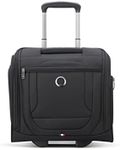 DELSEY Paris Helium DLX Softside Luggage Under-Seater with 2 Wheels, Black, Carry on 16 Inch, Helium DLX Softside Luggage Under-Seater with 2 Wheels