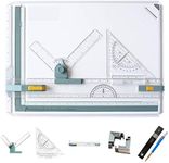 Frylr Inch A3 Drawing Board Drafting Table Multifunctional Drawing Board Table with Clear Rule Parallel Motion and Angle Adjustable Measuring System