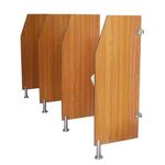 WYHBXD Floor-Mounted Urinal Partition, Men's Toilet Urinal Divider, Urinal Privacy Screen, Screen Toilet Partition, for Public Places (Color : Wood grain)