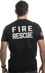 Ann Arbor T-Shirt Co. Fire & Rescue Maltese Cross | Firefighter Fire Courage Honor Men Women T-Shirt Black