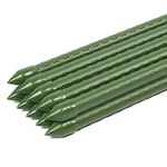 Sekey Garden Stakes 75cm Plant Support Sticks, Plant Stakes Plastic Coated Steel Tube Sturdy Garden Canes for Veagetable and flowers and Tomatoes (Pack 10pcs)