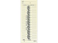 Adams Time Cards, Weekly, 1-Sided, Named Days, 3-3/8" x 9", Manila, Green Print, 200-Count (9659-200)