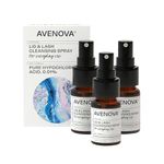 Avenova Eyelid and Eyelash Cleanser Spray 3 Pack – Gentle Everyday Hypochlorous Acid Lid and Lash Cleansing Spray for Clearer and Healthier Eyes, FDA Cleared Formula, 60mL (2.04oz)