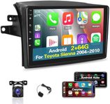 [2+64G] Android 13 Car Radio for Toyota Sienna 2004-2010 - Wireless Apple Carplay and Android Auto - 9 Inch Touch Screen Car Stereo with Multiple UI/WiFi/GPS/SWC+ AHD Backup Camera