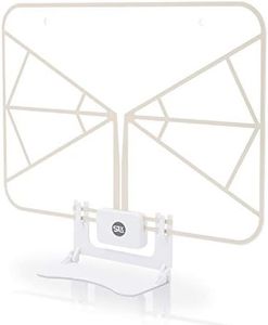 Indoor TV Aerial for Digital Freeview, 2021 SLx 4K HD Paper-Thin Transparent TV Aerial HD TV Antenna with Built In USB Powered Signal Booster
