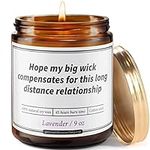 Funny Long Distance Relationship Natural Soy Candle - Cute I Miss You Gifts for Boyfriend, Girlfriend, BFF, Best Friend, Her, Him, Women, Couples, Fun Bestfriend Friendship LDR Relationship Candle
