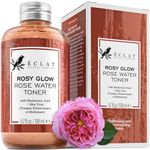 Rose Water Toner - Pure Rose Water with Hyaluronic Acid & Aloe Vera, Pore Minimizer Facial Toner, Hydrating Face Toner for Women, Rejuvenating and Soothing Skin Toner