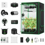 VIVOSUN Smart Pro Grow Tent Kit 4×4 Complete Smart Grow System WiFi-Integrated Automatic Control GrowHub E42A+, Tunable Spectrum LED Grow Light 400W, 360° Ventilation & Circulation Control System