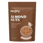 Elegity 100% Natural Plain California Almonds Pouch 500 gm | Nutritious & Delicious Badam | High in Fiber & Boost Immunity | Rich in Protein, Tasty Nuts | No Preservatives Added in Dry Fruit