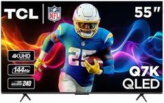 TCL 55 Inch Q7K Series 4K QLED Smart TV with Google TV, Full Array Local Dimming, Dolby Vision HDR & Dolby Atmos Including Built-in Google Assistant, Voice Remote, Alexa Compatibility - 55Q7K