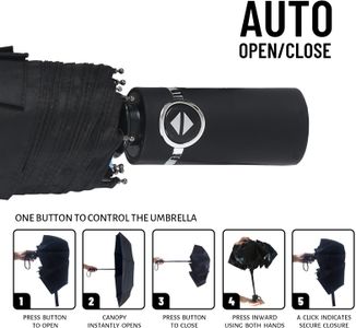 SY Compact Travel Umbrella – Lightweight Windproof Folding