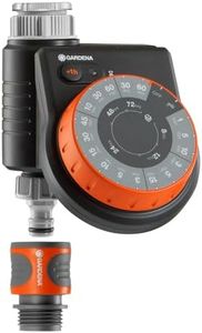 Gardena 1887 Easy Pre-Set Water Timer, 17 pre-Set Watering preferences, Weatherproof, Made in Germany