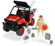 Playlife - 14 Piece Park Ranger Set - Park Ranger UTV Freewheeling Vehicle with Front Suspension - 1:24 Scale