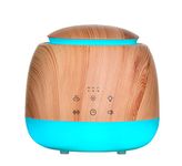 Vonokee Multi-Functional White Noise Machine with Ultrasonic Aroma Diffuser, Humidifier, Soothing Sounds, Timer, Atmospheric Light, Mist and Night Light for Home Office Kitchen Bedroom (Wood Grain)