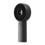 JISULIFE Handheld Mini Fan, 5000mAh Upgraded Portable Fan with Powerful Wind, USB Rechargeable Mini Hand Fan with Digital Display, 5 Wind Speeds, Ideal for Travel/School/Eyelash-Black