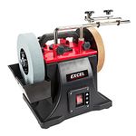 Excel 200mm Electric Wet Stone Grinder Sharpener 240V/180W with Honing Wheel - Efficient Grinding and Polishing Tool, Electric Grinder, Electric Polisher, Grinding wheel