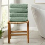 Green Bath Towels - 100% Cotton 4 P