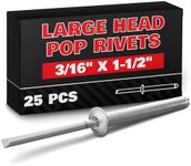 25Pcs Large Head Pop Rivets Aluminu