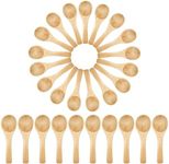 150 Pieces Small Wooden Spoons, 3.5'' L, Mini Salt Spoons Wood Honey Teaspoon Cooking Condiments Spoons for Kitchen Seasoning Jar Coffee Tea Sugar Body Scrubs