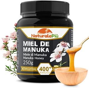 Miel de Manuka - Miel brut bio de Nouvelle-Zélande 400+ MGO - Miel cicatrisant monofloral - Thé, smoothies et pâtisserie - Miel Manuka pur actif - Contenu en méthylglyoxal certifié en laboratoire