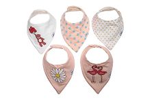 Infancy Dreams Bandana Baby Bibs For New Born Baby - Nature Edition (0-12 Months)