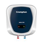 Crompton Amica Pro 25-L, 5 Star Rated Storage Water Heater with Superior Glassline Coated Tank, Powerful 2000W Heating Element, Rust Proof Plastic Body and Advanced 3 Level Safety (White and Blue)