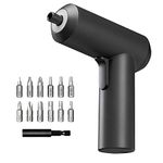 Xiaomi Mi Cordless Screwdriver 3.6V, 2000mAh Rechargable Battery. Patented One-Piece Body with USB-C Charging Port. High 5-N.m Torque Cordless Portable Screwdriver with 12 Pieces of S2 Steel Bits