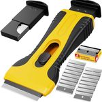 Rerdeim Razor Blade Scraper Tool With 20pcs Extra Blades, Razor Scraper For Cleaning Glass,Stove Top, Cooktop, Window, Oven, Paint, Sticker, Tile, Non Scratch