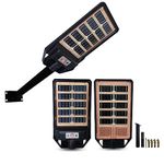 DMAK Multi Traders Double-Sided Solar Panel, Double Power 200W Solar Street Lights Outoor IP66 Waterproof with Double Sided Charging (200Watt, Pack 1)