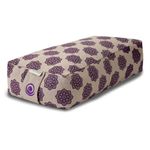 Core Asana Yoga Bolster Pillow Buckwheat Hull Fill Meditation Cushion - Bolsters Cushions for Sitting on Floor, Meditation - Multipurpose (Mini Rectangular Bolster- Violet Mandala)