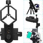 Tydeux Smartphone Telescope Adapter Camera Mount, Universal Phone Mount, Work with for Telescope Spotting Scope Microscope Monocular Binocular