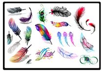 Feather Temporary Tattoos