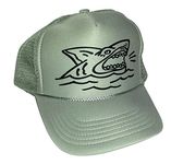 Toddler Kid's Gray Shark Snapback Mesh Trucker Hat Cap