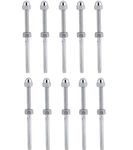 Threaded Cable Tensioners, 10-Pack Stainless Steel Cable Threaded Terminal Tension Stud Ends Fitting for 1/8" Cable Railing Rigging Systems Wire Rope Connectors
