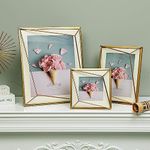 Penny Wise® | Trending Slim Gold Metal Photo Frame | Wall & Table | Durable & Tarnish Resistant | Eco Friendly | Classy Looking Desk Accessory | Home & Office Decor | 4x6 Incches | Single Piece