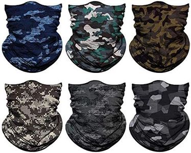 Neck Gaiter for Men Women Headwear Bandana Head Wrap Face Scarf Mask Cover Warmer Balaclava-Seamless & Versatile (A-Classic Camo 1)