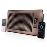 AC Infinity AIRTAP T6 Bronze, Register Booster Fan for 6” x 12” Vents, Thermostat Control Improves Heating & Cooling, Quiet 10-Speed Remote Control & Bluetooth App. ONLY FITS 6” x 12” Duct Openings