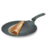 Prestige Omega Granite Non-Stick Dosa Tawa 30cm | Extra Thick Base (4.88 mm) | 5-Layer Coating | Gas & Induction Compatible | PFOA Free | Metal Spoon Friendly | Dishwasher Safe | 2Y Warranty | ISI