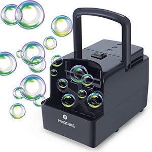 PANACARE Macchina per Bolle di Sapone, Automatica Professionale Macchina a Bolle per Bambini 1500+ Bolle al Minuto, Portatile Soffiatore di Bolle Giocattoli a Bolle per All'aperto Festa Matrimonio
