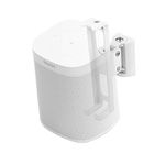 EMAQUIN Wall Mount Bracket for SONOS ONE/SONOS ONE SL/SONOS Play 1 Speaker (Swivel and Tilt,Compatible with Both SONOS ONE/ONE SL/SONOS Play 1,White Single pc)