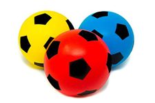 Pack of 3 E-Deals 20cm Foam Balls Indoor Outdoor Soft Sponge Foam Soccer Ball Great Fun For Adults Kids Boys Girls