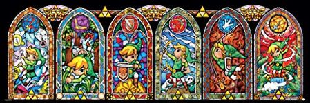 Legend of Zelda Stained Glass Video Game Gaming Cool Wall Decor Art Print Poster 36x12