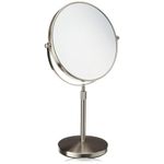 Jerdon JP4045N 9-Inch Vanity Mirror with 5x Magnification, Nickel Finish