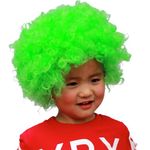 Fancydresswale wig for kids and Adults for role play and fancy dress parties one size fits all (Light green)