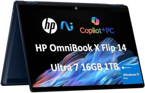 2025 HP OmniBook X Flip x360 2-in-1 Touchscreen Laptop (14" FHD+, Intel Core Ultra 7 265V, 16GB 8533 MT/s, 1TB SSD, 8GB Intel ARC GPU) AI Copilot+ PC for Creator, Designer, 5MP IR Webcam, Win 11 Pro
