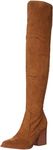 Marc Fisher Women's Meyana Over-The-Knee Boot, Tan Suede, 6